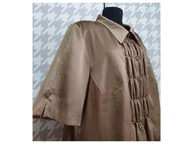 Autre Marque Elena Grunert Top Camisa Caqui de Micropoliéster Talla 48 - vista 2