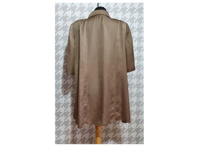 Autre Marque Elena Grunert Top Camisa Caqui de Micropoliéster Talla 48 - vista 4