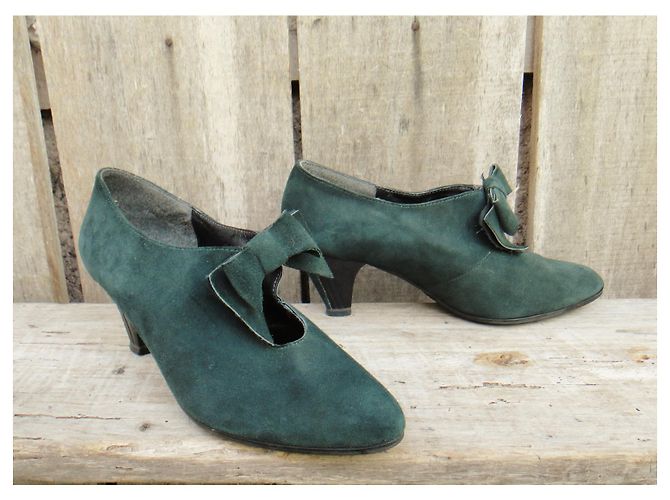 Autre Marque Pompe Sonata p vintage 37 Verde scuro - vista 2