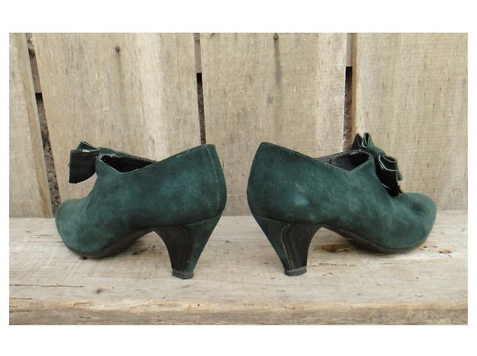 Autre Marque Pompe Sonata p vintage 37 Verde scuro - vista 4