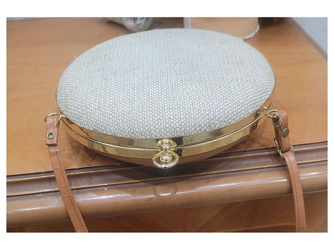 Autre Marque VENDIMIA 60bolsa de hombro redonda Beige Crema - vista 6