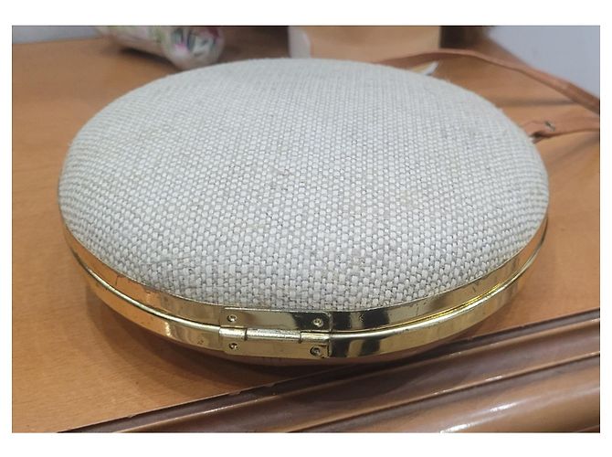Autre Marque VENDIMIA 60bolsa de hombro redonda Beige Crema - vista 9