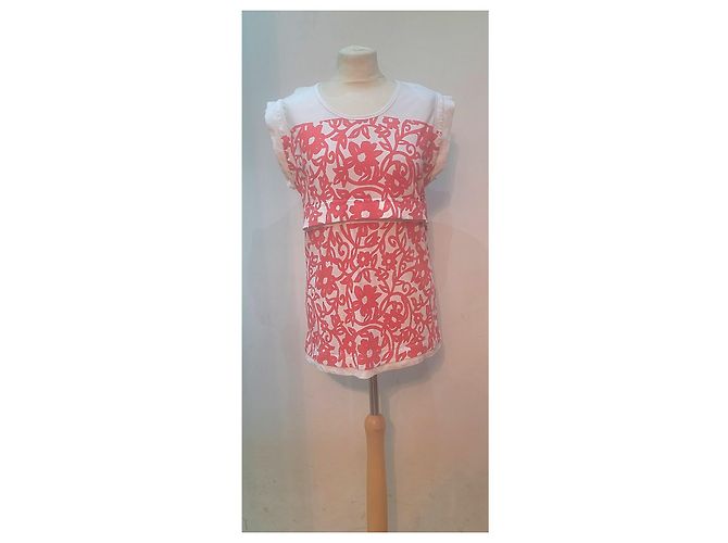 Stella Mc Cartney Stella McCartney per Adidas maglia Bianco Rosso - vista 2
