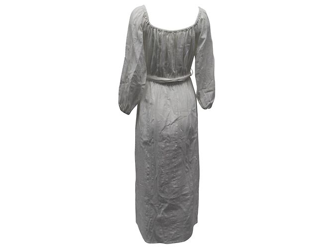 Mara Hoffman – Malika – Schulterfreies Maxikleid aus weißer Bio-Baumwolle - Ansicht 2