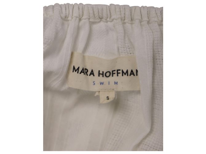 Mara Hoffman – Malika – Schulterfreies Maxikleid aus weißer Bio-Baumwolle - Ansicht 3