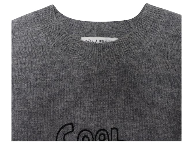 Bella Freud Cool Chic Pullover aus grauem Kaschmir - Ansicht 6