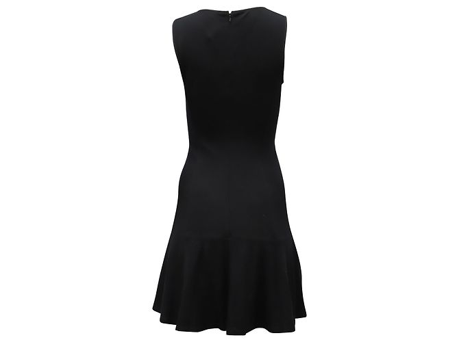 Theory Ärmelloses Minikleid aus schwarzem Polyester - Ansicht 2