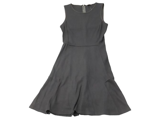 Theory Ärmelloses Minikleid aus schwarzem Polyester - Ansicht 3
