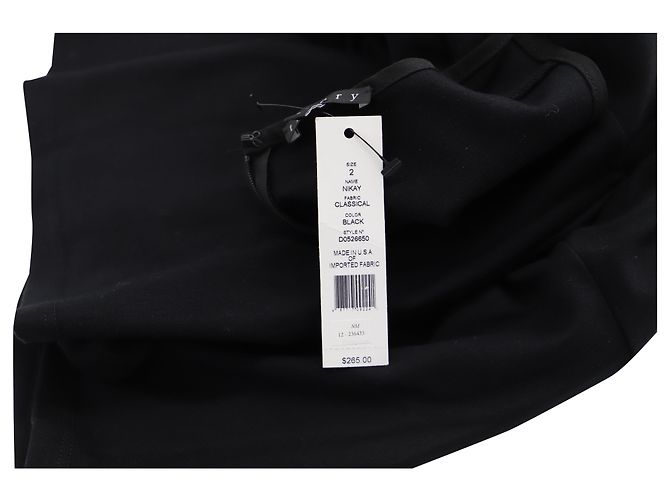 Theory Ärmelloses Minikleid aus schwarzem Polyester - Ansicht 5