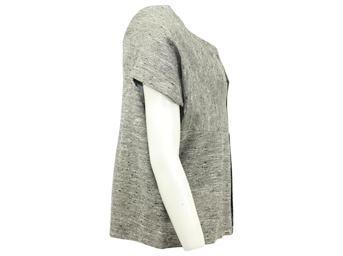 Chloé Capa corta Chloe de lana gris - vista 3