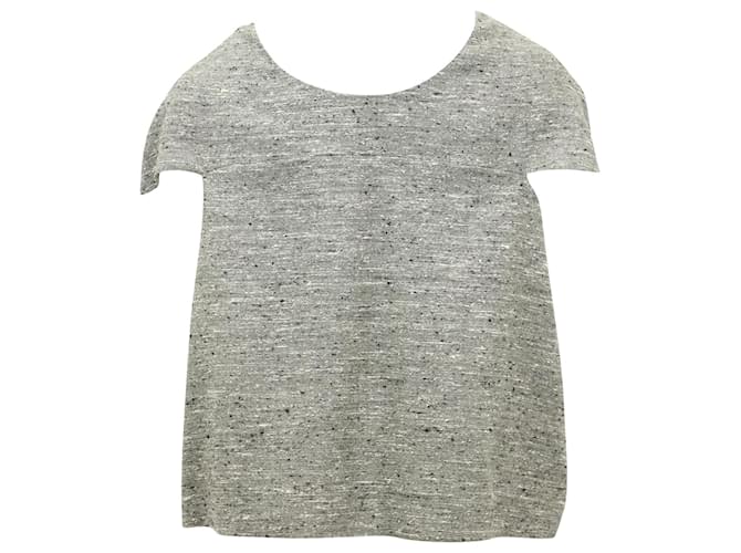 Chloé Capa corta Chloe de lana gris - vista 4
