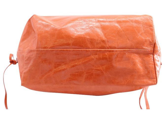 Isabel Marant Borsa a Mano foderata Wardy in Pelle Arancio - vista 5