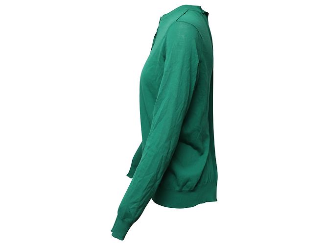 Cárdigan abotonado Marni de algodón verde - vista 2