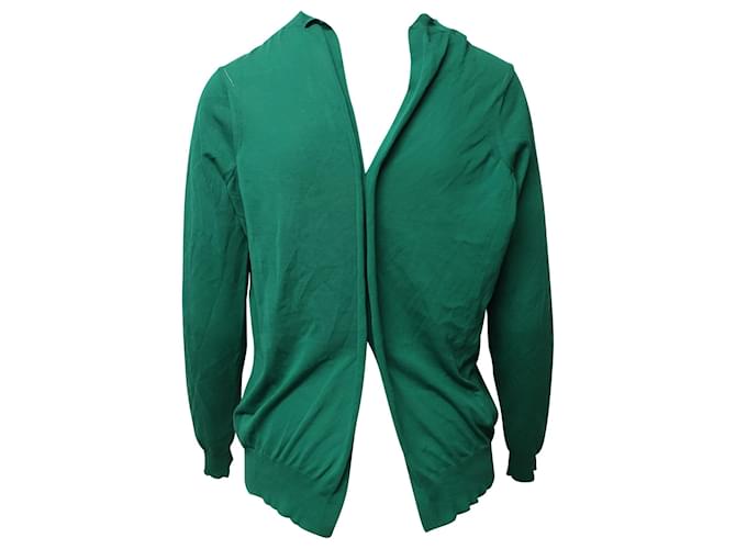 Cárdigan abotonado Marni de algodón verde - vista 3