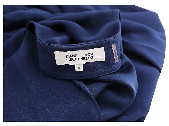 Vestido túnica Kora de acetato azul de Diane von Furstenberg - vista 4