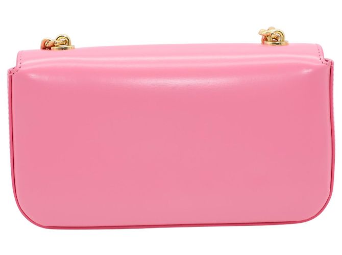 Céline Celine Borsa A Tracolla Catena Triomphe in Pelle di vitello Rosa Pelle - vista 3