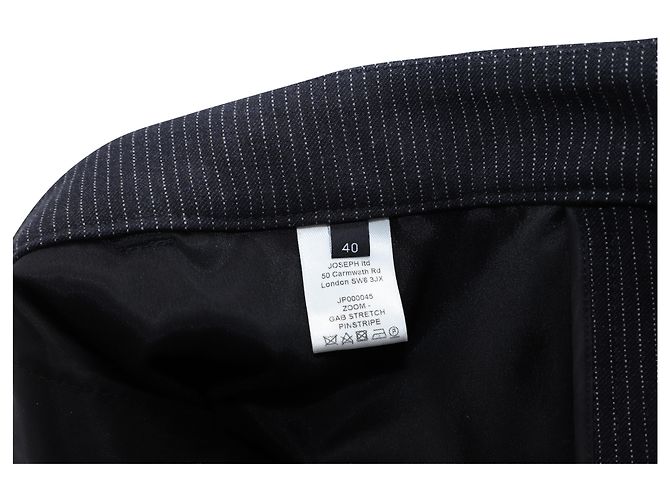 Joseph Gab Calça Stretch Riscas em Viscose Preta Preto - vista 2