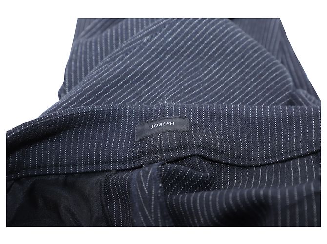 Joseph Gab Calça Stretch Riscas em Viscose Preta Preto - vista 3