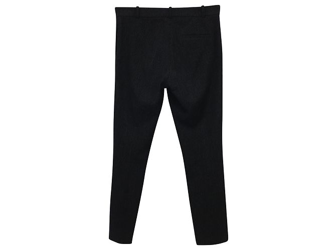 Joseph Gab Calça Stretch Riscas em Viscose Preta Preto - vista 4