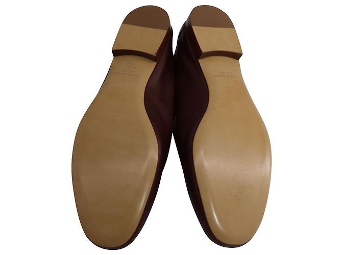 Mocassini Mansur Gavriel a Punta Rotonda in Pelle Marrone Cioccolato - vista 3