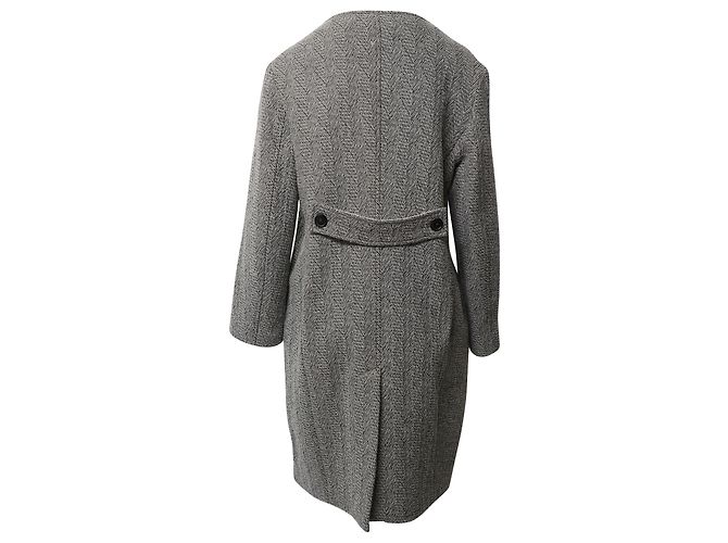 Abrigo de espiga Isabel Marant Etoile de lana gris - vista 2