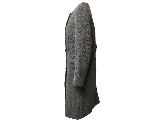 Abrigo de espiga Isabel Marant Etoile de lana gris - vista 3