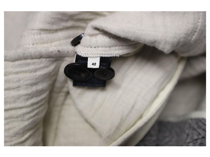 Abrigo de espiga Isabel Marant Etoile de lana gris - vista 8
