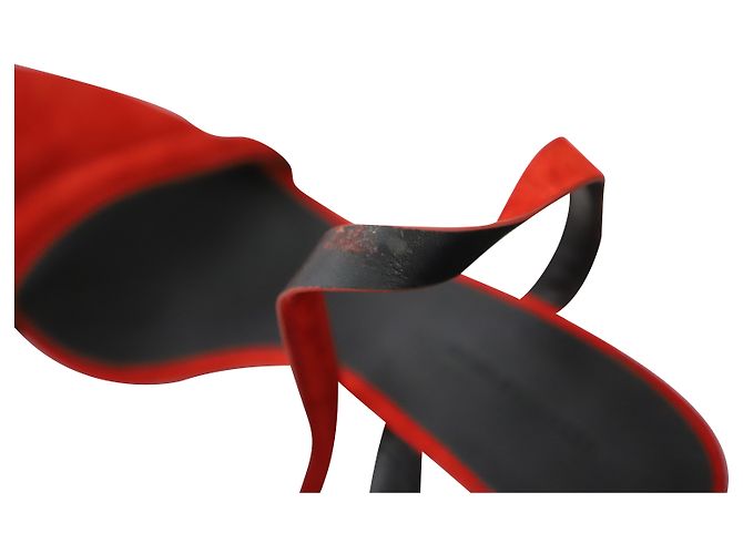 Alexander Wang Julie Riemchensandalen aus rotem Wildleder - Ansicht 7