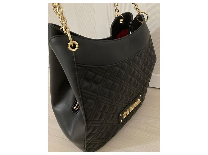 Borsa a mano Love Moschino nera trapuntata Nero - vista 9