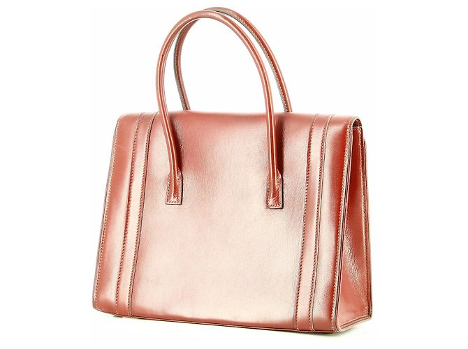 Drag Hermès Couro Hermes Borgonha 60saco de arrastar Bordeaux - vista 3