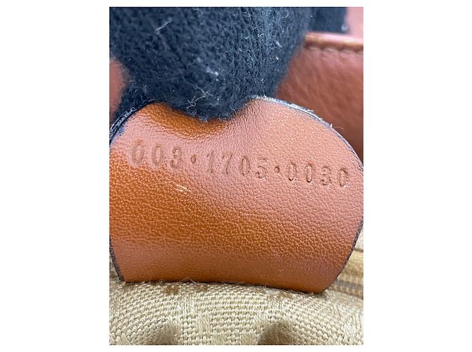 Bamboo Gucci Zaino vintage con manico in bambù Marrone Bronzo - vista 4