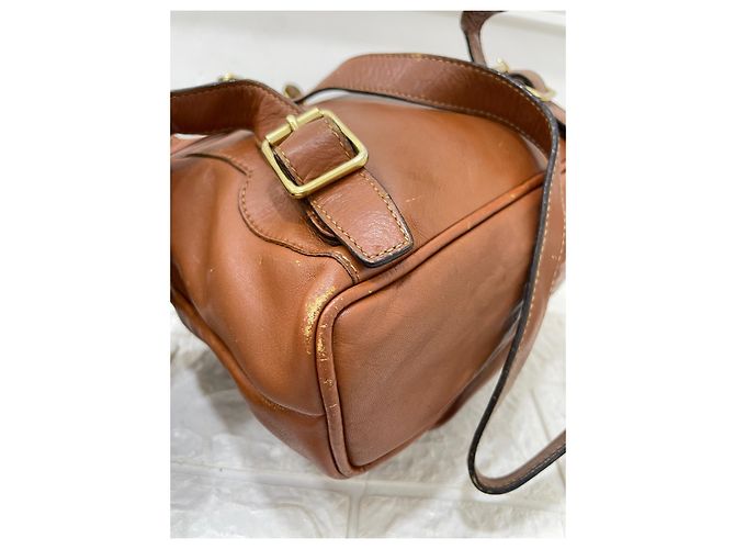 Bamboo Gucci Zaino vintage con manico in bambù Marrone Bronzo - vista 5