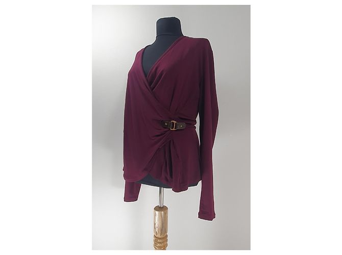 Ralph Lauren Top Burdeos Rojo Oscuro - vista 2