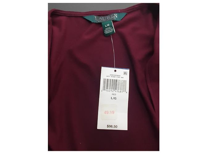 Ralph Lauren Top Burdeos Rojo Oscuro - vista 4