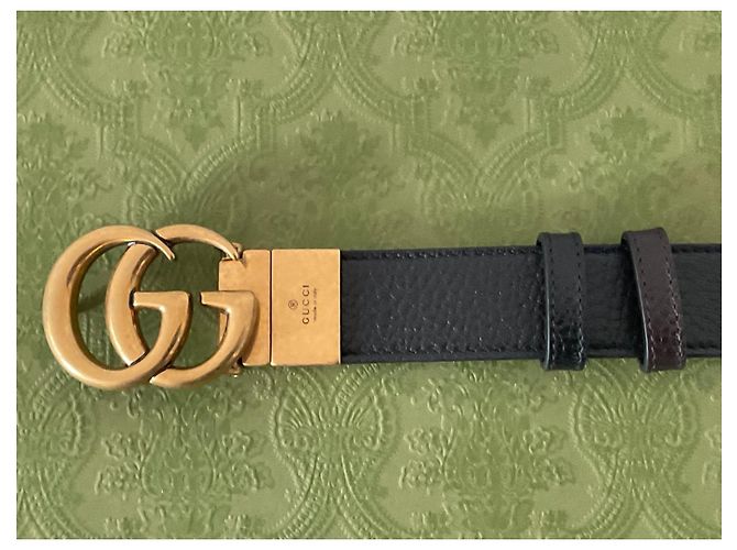 Gucci Wendegürtel Braun Schwarz - vista 4