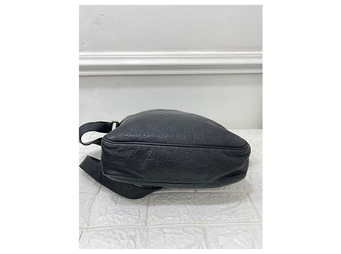 Gucci Borsa messenger unisex in pelle Nero - vista 6