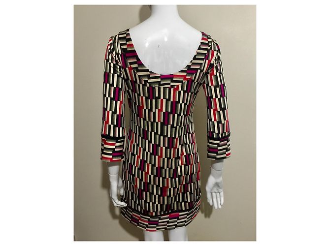 Diane Von Furstenberg DvF Aggie Seidenjersey Kleid Mehrfarben - Ansicht 4