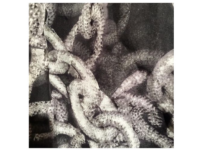 Diane Von Furstenberg vestido corsé de seda sin tirantes de DvF Negro Gris - vista 4