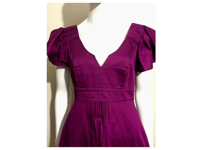 Diane Von Furstenberg DvF atemberaubendes Kleid in Lila/Fuchsia Fuschia - Ansicht 2