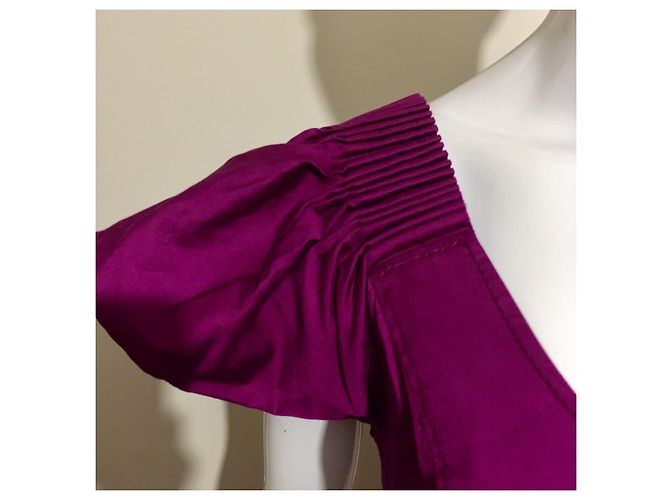 Diane Von Furstenberg DvF atemberaubendes Kleid in Lila/Fuchsia Fuschia - Ansicht 5
