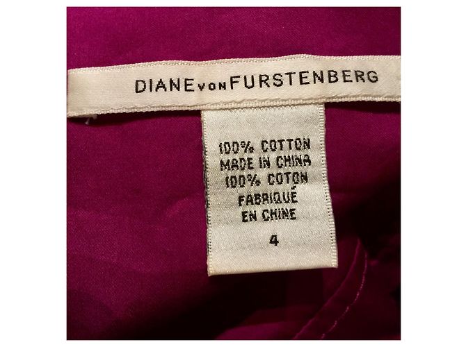 Diane Von Furstenberg DvF atemberaubendes Kleid in Lila/Fuchsia Fuschia - Ansicht 6