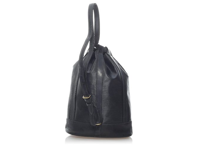 Louis Vuitton Black Epi Randonnee PM Nero - vista 3