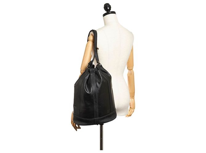 Louis Vuitton Black Epi Randonnee PM Nero - vista 8
