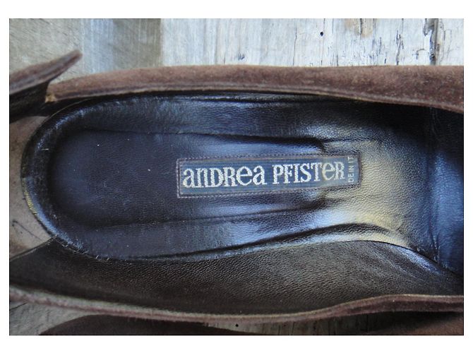 décolleté vintage Andrea Pfister p 40 Marrone scuro - vista 7