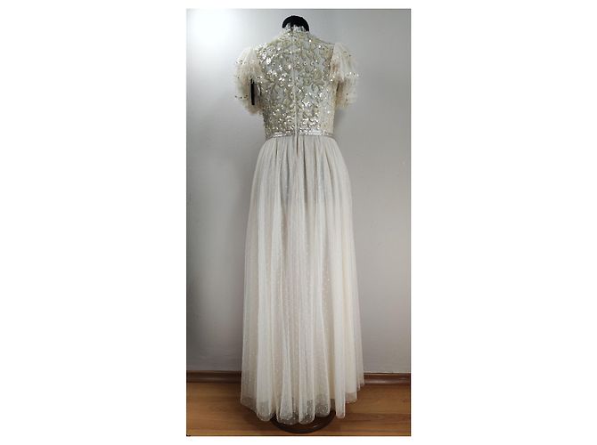 Vestido Needle & Thread Champanhe - vista 2