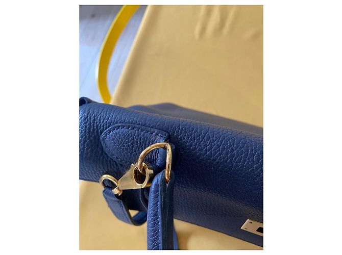 Borsa a mano Hermès Kelly 32 Blu in Pelle - vista 14