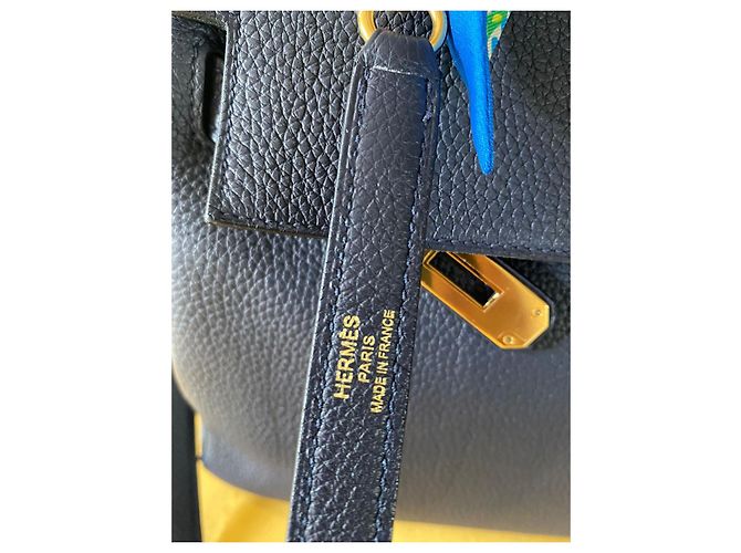 Borsa a mano Hermès Kelly 32 Blu in Pelle - vista 4