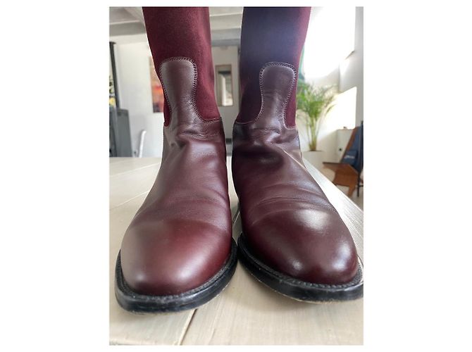 Botas Hermès Jumping de piel marrón Castaño - vista 10