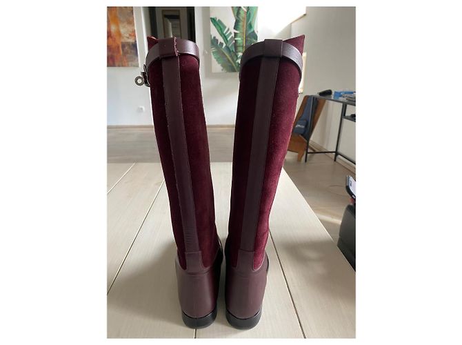 Botas Hermès Jumping de piel marrón Castaño - vista 5
