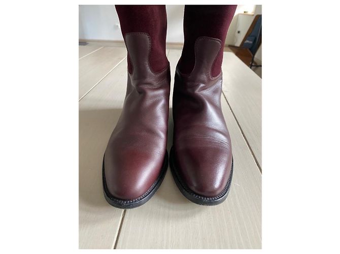 Botas Hermès Jumping de piel marrón Castaño - vista 7